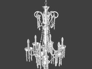 ornate crystal chandelier 3D Model