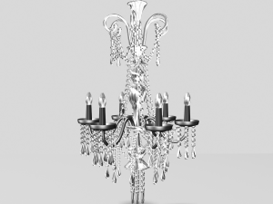ornate crystal chandelier 3D Model