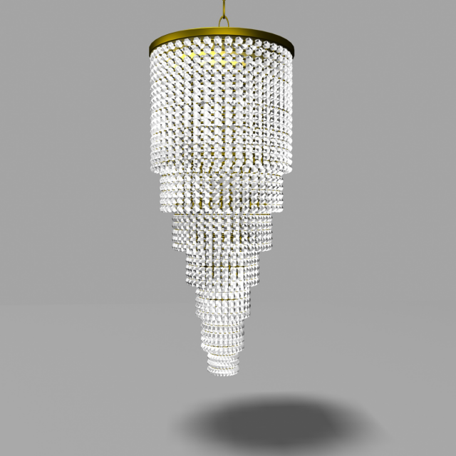 classic chandelier 3D-Modell .c4d .max .obj .3ds .fbx .stl .blend 