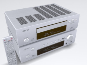 cd system with speakers 3D 模型