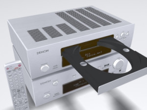 cd system with speakers 3D 模型