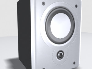 cd system with speakers 3D 模型