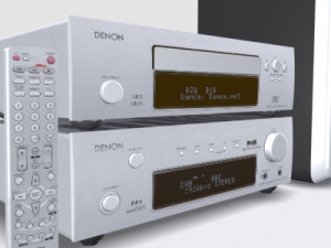cd system with speakers 3D 模型