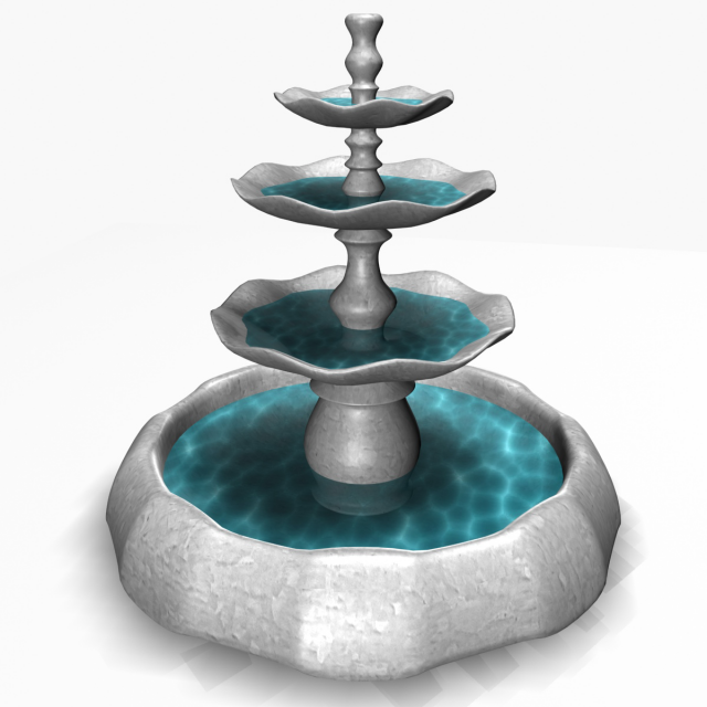 fountain a1 Model 3D .c4d .max .obj .3ds .fbx .stl .blend 