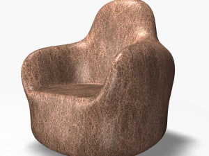 canap&eacute; en cuir Modèle 3D