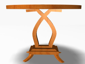 antique table 1 3D Модель