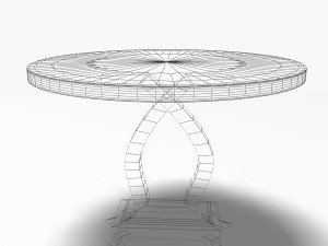 antique table 1 3D Модель