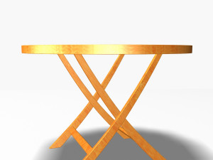 antique table 2 Modello 3D