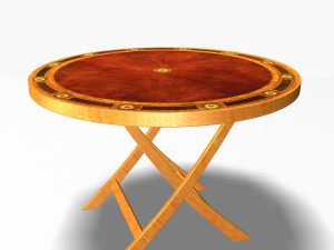 antique table 2 Modello 3D