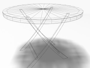 antique table 2 Modello 3D