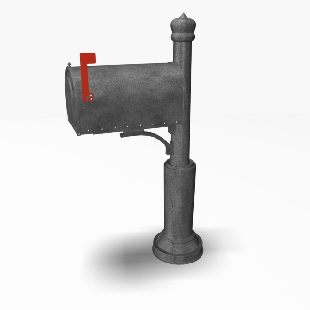 mail box 3D Model .c4d .max .obj .3ds .fbx .stl .blend 