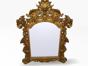 antique mirror z2 3D 모델