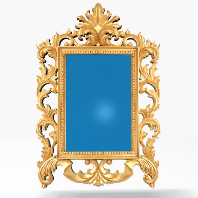 antique mirror z4 Modèle 3D .c4d .max .obj .3ds .fbx .stl .blend 