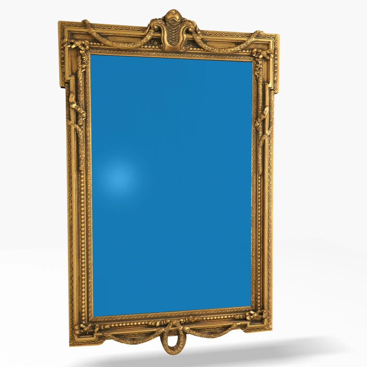 antique mirror z6 3D Model .c4d .max .obj .3ds .fbx .stl .blend 