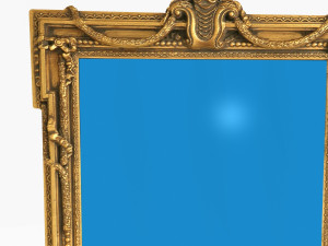 antique mirror z6 Modello 3D
