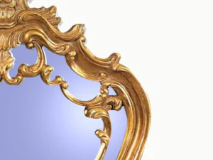 golden wall mirror 3D Model