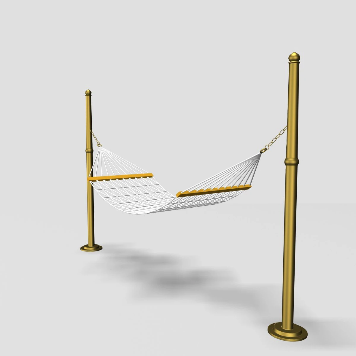 hammock 3D Model .c4d .max .obj .3ds .fbx .stl .blend 