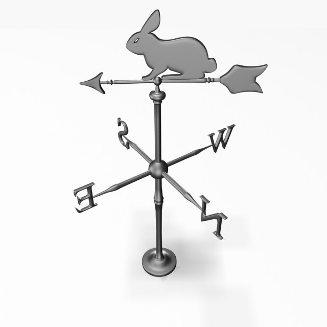 weather vane 3D Модель .c4d .max .obj .3ds .fbx .stl .blend 