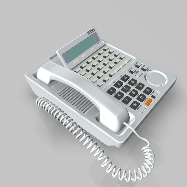 office desk phone 3Dモデル .c4d .max .obj .3ds .fbx .stl .blend 