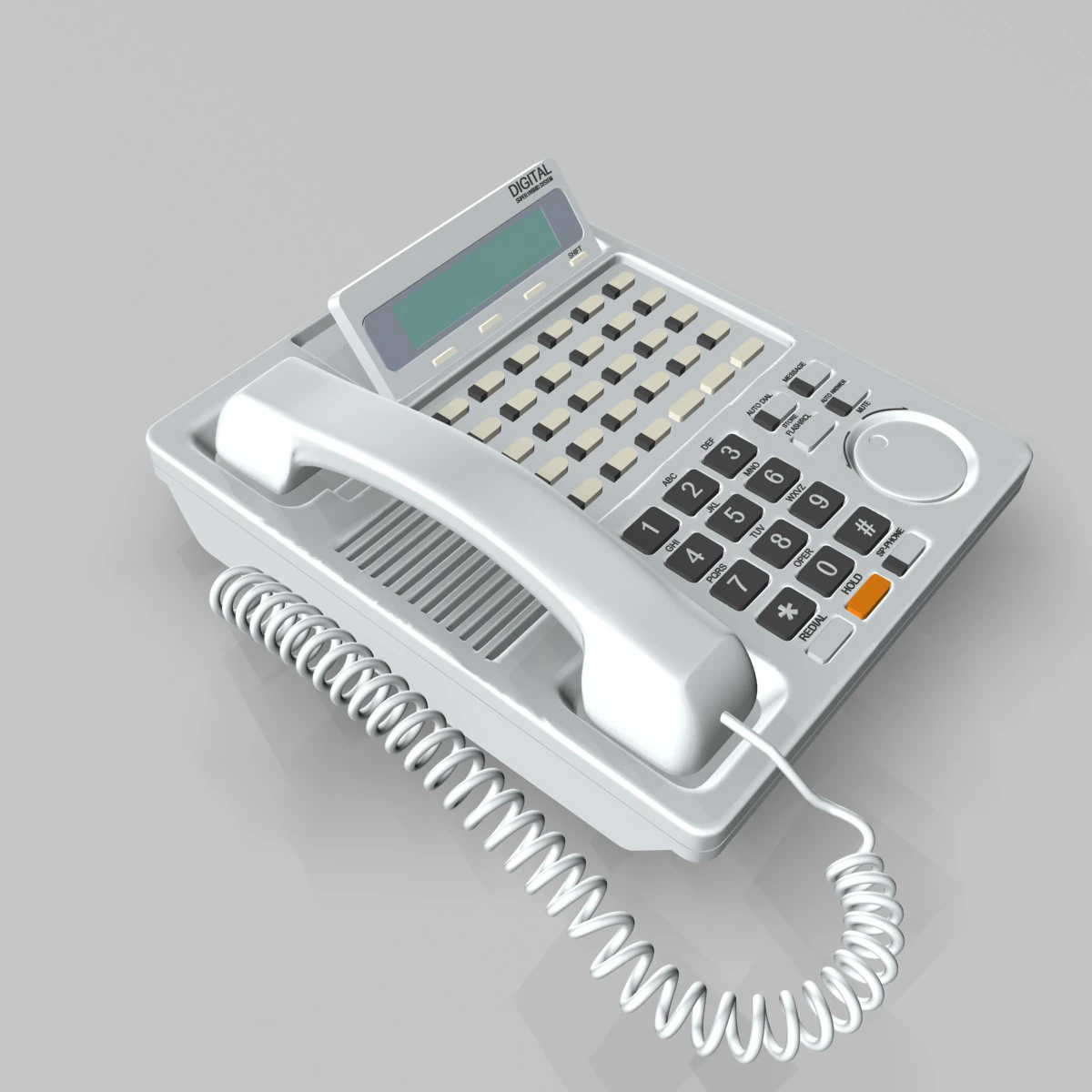 telefone de mesa de escritório Modelo 3D .c4d .max .obj .3ds .fbx .stl .blend