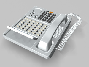 office desk phone 3Dモデル