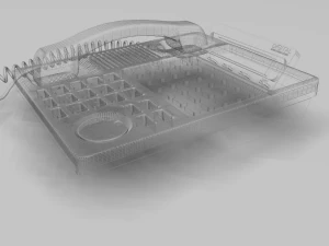 telefone de mesa de escrit&oacute;rio Modelo 3D