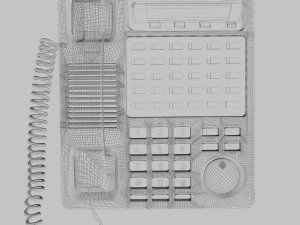 telefone de mesa de escrit&oacute;rio Modelo 3D