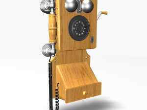 wall retro phone 3D Model