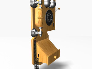 wall retro phone 3D Model