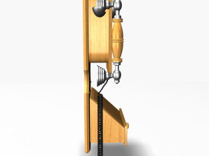wall retro phone 3D Model