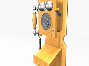 wall retro phone 3D Model