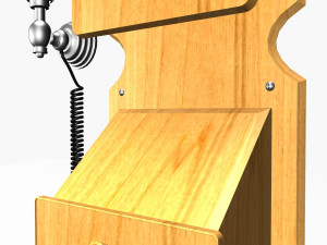 wall retro phone 3D Model
