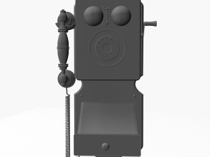 wall retro phone 3D Model