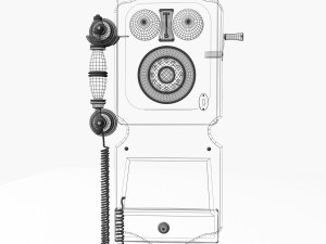 wall retro phone 3D Model