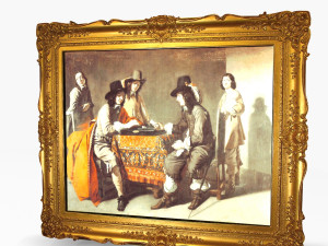 antique picture frame 3D Модель