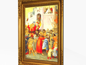 antique picture frame 3D 模型