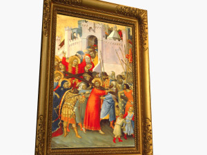 antique picture frame 3D 模型