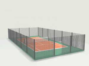 outdoor tennis field 3D Model