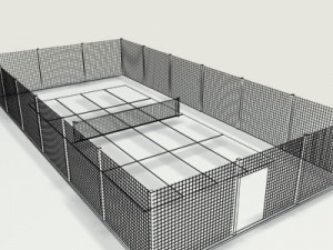 outdoor tennis field 3D Model