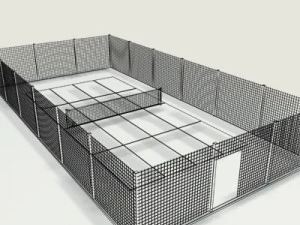 outdoor tennis field 3D Model