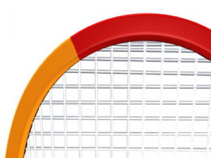 tennis field racket ball 3D Модель