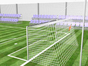 exercise soccer field 3D मॉडल