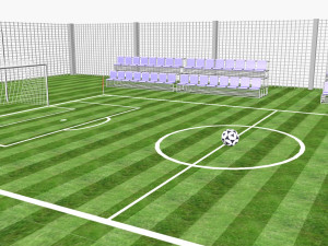 exercise soccer field 3D मॉडल