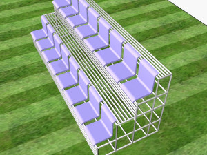 exercise soccer field 3D मॉडल