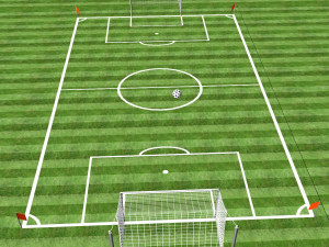 exercise soccer field 3D मॉडल