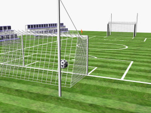 exercise soccer field 3D मॉडल
