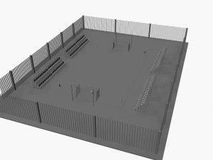 exercise soccer field 3D मॉडल