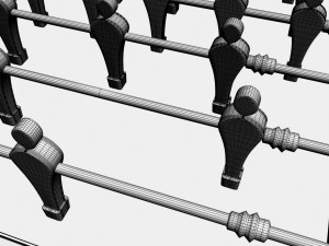 fussball table Modelo 3D