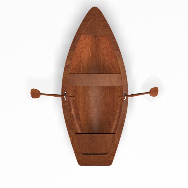 row boat 3D 모델 .c4d .max .obj .3ds .fbx .stl .blend 