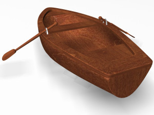row boat 3D 모델
